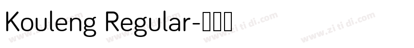 Kouleng Regular字体转换